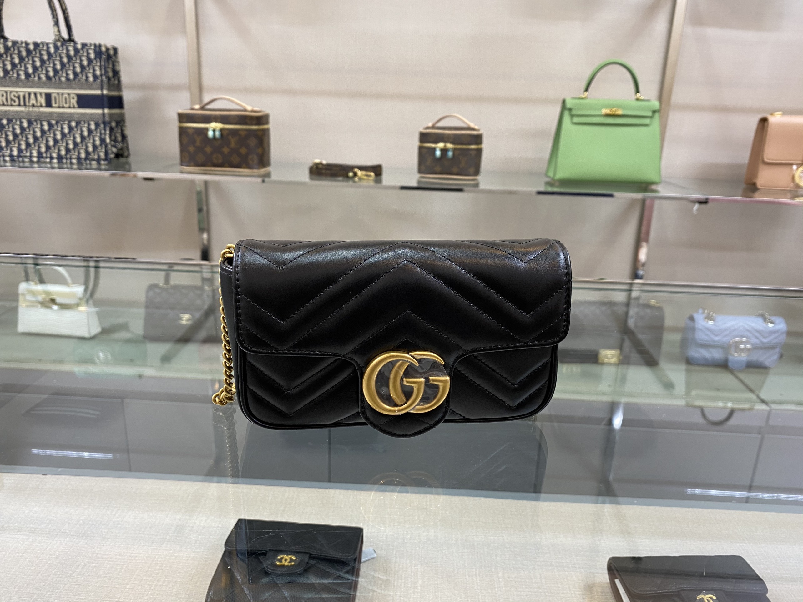 Túi Xách Gucci Marmont 16.5 Bản Da Auth