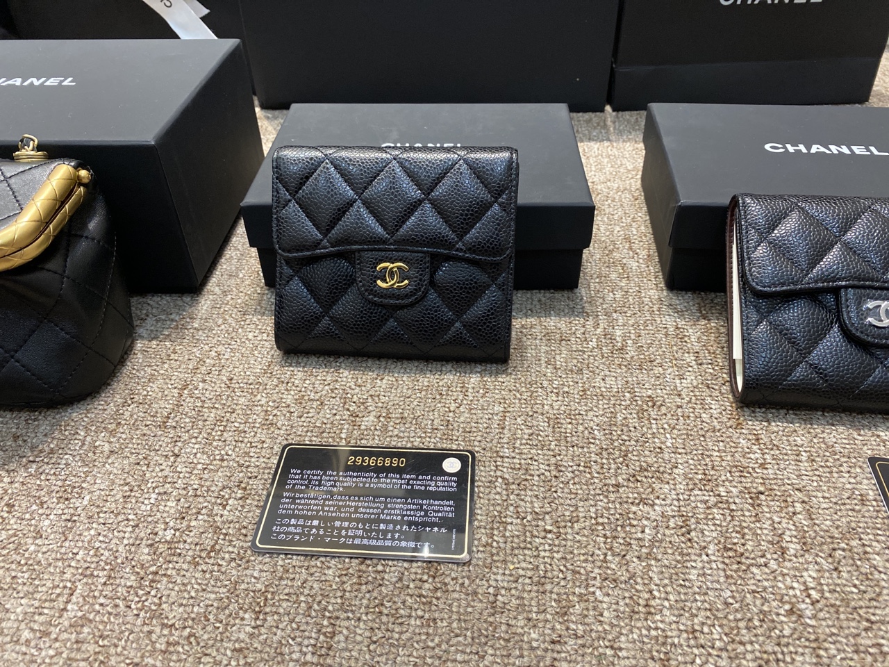 Ví Chanel Da Auth Khóa Vàng - 133