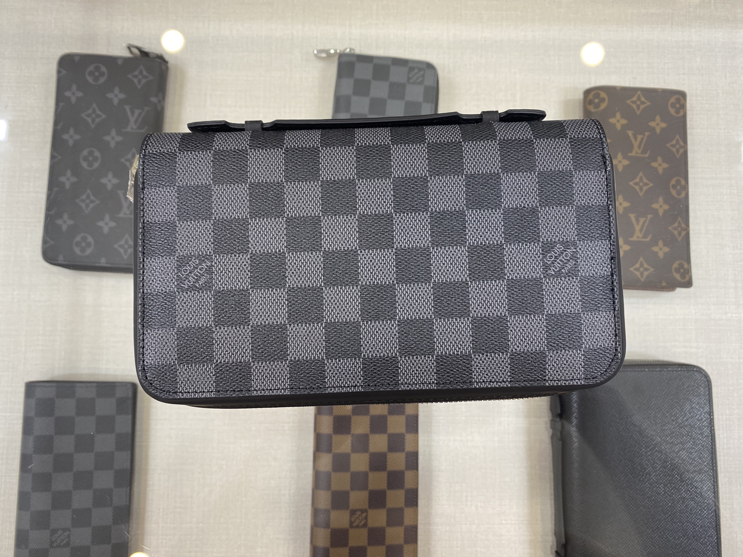 Ví Cầm Tay ZIPPY XL WALLET N41503 Đen Caro